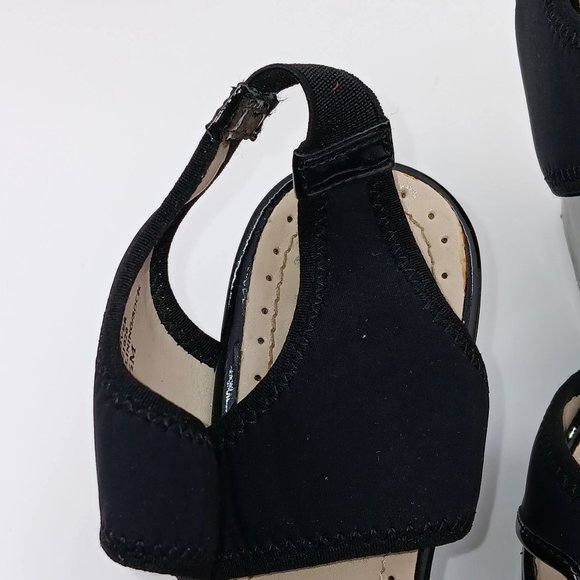 ADRIENNE VITTADINI BLACK PLATFORM SANDALS SIZE 7.5M - Picture 11 of 16